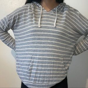 pink rose grey and cream stripped long sleeve